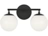 Nube 2-Light Midnight Black Vanity Light