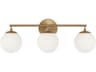 Nube 3-Light Satin Brass Vanity Light