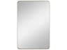 Planer Burnished Brass Rectangular Wall Mirror
