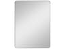 Planer Large Rectangle Wall Mirror in Polished Nickel