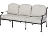 Michigan Cast Aluminum Outdoor Sofa - Knock Down - No Cushion