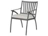 Amari Aluminum Carbon Patio Dining Arm Chair