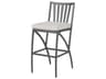 Amari Aluminum Carbon Stationary Outdoor Bar Stool - No Cushion
