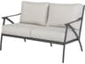 Amari Aluminum Carbon Outdoor Patio Loveseat - No Cushion