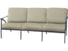 Amari Aluminum Carbon Patio Sofa - No Cushion
