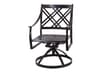 Edge Aluminum Swivel Rocker Patio Dining Arm Chair