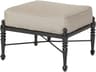 Grand Terrace Cast Aluminum Outdoor Ottoman - No Cushion