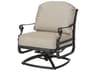 Grand Terrace Cast Aluminum Swivel Rocking Outdoor Lounge Chair