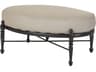 Grand Terrace Cast Aluminum Oval Patio Ottoman