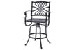 Bella Vista Cast Aluminum Swivel Outdoor Patio Bar Stool