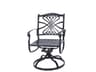 Bella Vista Cast Aluminum Swivel Rocker Outdoor Dining Arm Chair