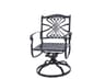Bella Vista Cast Aluminum Swivel Rocker Outdoor Dining Arm Chair