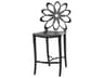 Lotus Cast Aluminum Outdoor Patio Counter Stool - in Ruby