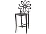 Lotus Cast Aluminum Outdoor Bar Stool - in Ruby