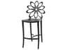 Lotus Cast Aluminum Outdoor Bar Stool - in Ruby