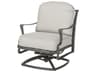 Bel Air Cast Aluminum Swivel Rocker Outdoor Patio Lounge Chair