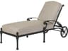 Florence Cast Aluminum Outdoor Chaise Lounge - No Cushion