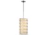 Levels 1-Light Polished Nickel Honey Gold White Glass LED Cylinder Mini Pendant