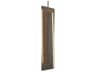 Intersezioni 1-Light Midnight Iron Faux Walnut Brown Geometric Mini Pendant