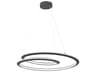 Infinite 1-Light Sand Coal Black Pendant