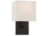 1-Light Coal White Wall Sconce