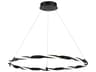 Convolution 1-Light Coal Black LED Round Pendant