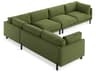 Silverlake Green Upholstered Sectional Sofa