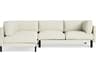 Silverlake White Upholstered Sectional Sofa