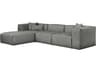 Nest Gray Upholstered Sectional Sofa