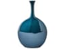 Silhouette Round Reactive Blue Vase