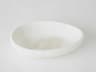 Oblique White 12" Bowl