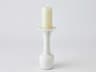 Calyx White 12" High Candle Holder