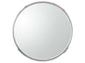 Hudson Polished Nickel Round Wall Mirror