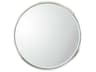 Hudson Polished Nickel Round Wall Mirror