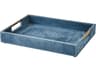 Dusty Blue Suede Posh Tray