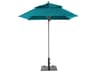 Windmaster Aluminum 6.5 foot Square Fiberglass Outdoor Patio Umbrella