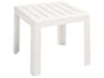 Bahia Resin White Square End Low Table