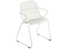 Ramatuelle Steel Creme Absolute '73 Outdoor Dining Arm Chair
