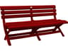 Westport Resin Barn Red Patio Bench