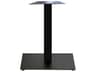 Gamma Steel Black Square Dining Height Table Base