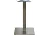 Gamma Steel Silver Gray Square Bar Height Table Base