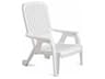 Bahia Resin White Stacking Deck Lounge Chair