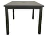 Sigma Aluminum Volcanic Black Square Patio Bar Height Table