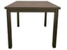 Sigma Aluminum Fusion Bronze Square Outdoor Bar Height Table