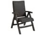 Java Resin Wicker Bronze Folding Patio Lounge Chair in Bronze