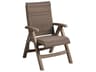 Java Resin Wicker French Taupe Folding Outdoor Lounge Chair in French Taupe