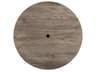 Molded Melamine Resin Aged Oak Round Table Top with Umbrella Hole