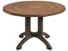 Atlanta Resin Wicker Decor Round Outdoor Dining Table with Umbrella Hole