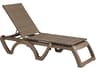 Java Resin Wicker French Taupe Adjustable Patio Chaise Lounge in French Taupe