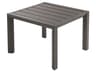 Sunset Aluminum Volcanic Black Round Low Outdoor End Table